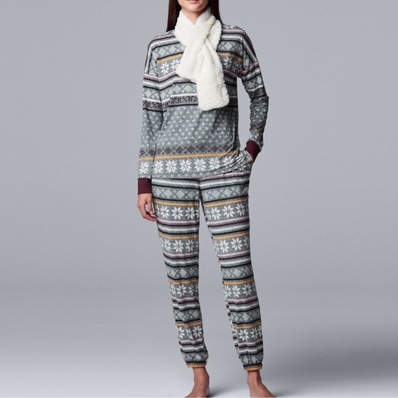 Simply Vera Vera Wang Other - SIMPLY VERA VERAWANG Isle 2 Piece Lounge Sleep Pajama Set Sz XXL NWT NEW